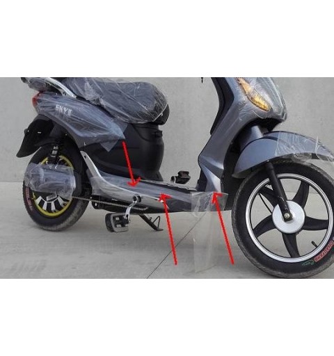 PLASTICA FRONTALE DEL FANALE - bici elettrica scooter sky II tipo z-tech