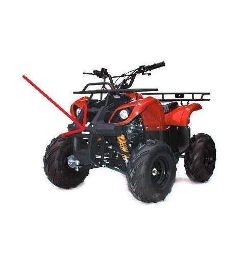 PLASTICA PARACOLPI ANTERIORE PROTEZIONE QUAD ATV HUMMER 2 FARI VECCHIO MODELLO