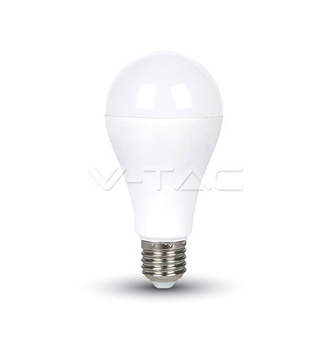 Lampadina LED 15W A65 E27 Termoplastico Bianco caldo