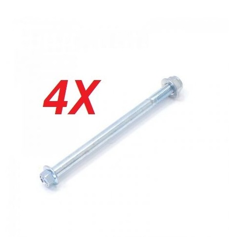 kit 4PZ PERNI SUPPORTI MANUBRIO 13cm 8mm DADI BULLONI VITI FISSAGGIO