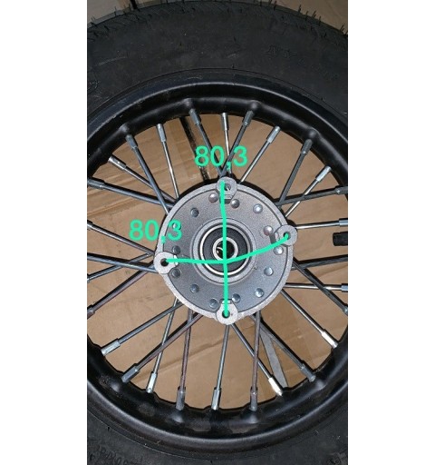 kit MOTARD CERCHI e GOMME 3.00X10 MINICROSS MORINI ANTERIORE E POSTERIORE pit bike