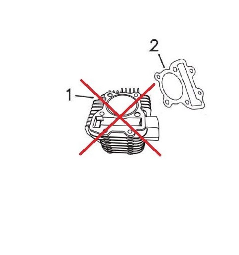 GUARNIZIONE BASE  DEL CILINDRO YX 170cc - blocco motore pit bike krz 170 kayo 4 tempi