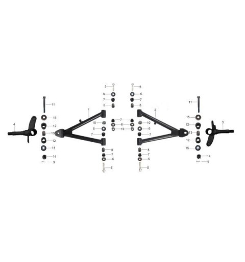 01pz BOCCOLA PERNI RUOTA KAYO SPACE AY70 - boccole miniquad quad atv