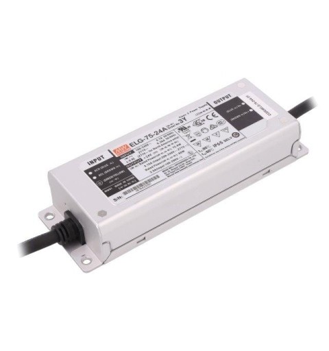 MEAN WELL ELG-75-24 a-3y CARICA Alimentatore SWITCHED-MODE LED 75.6W 24VDC