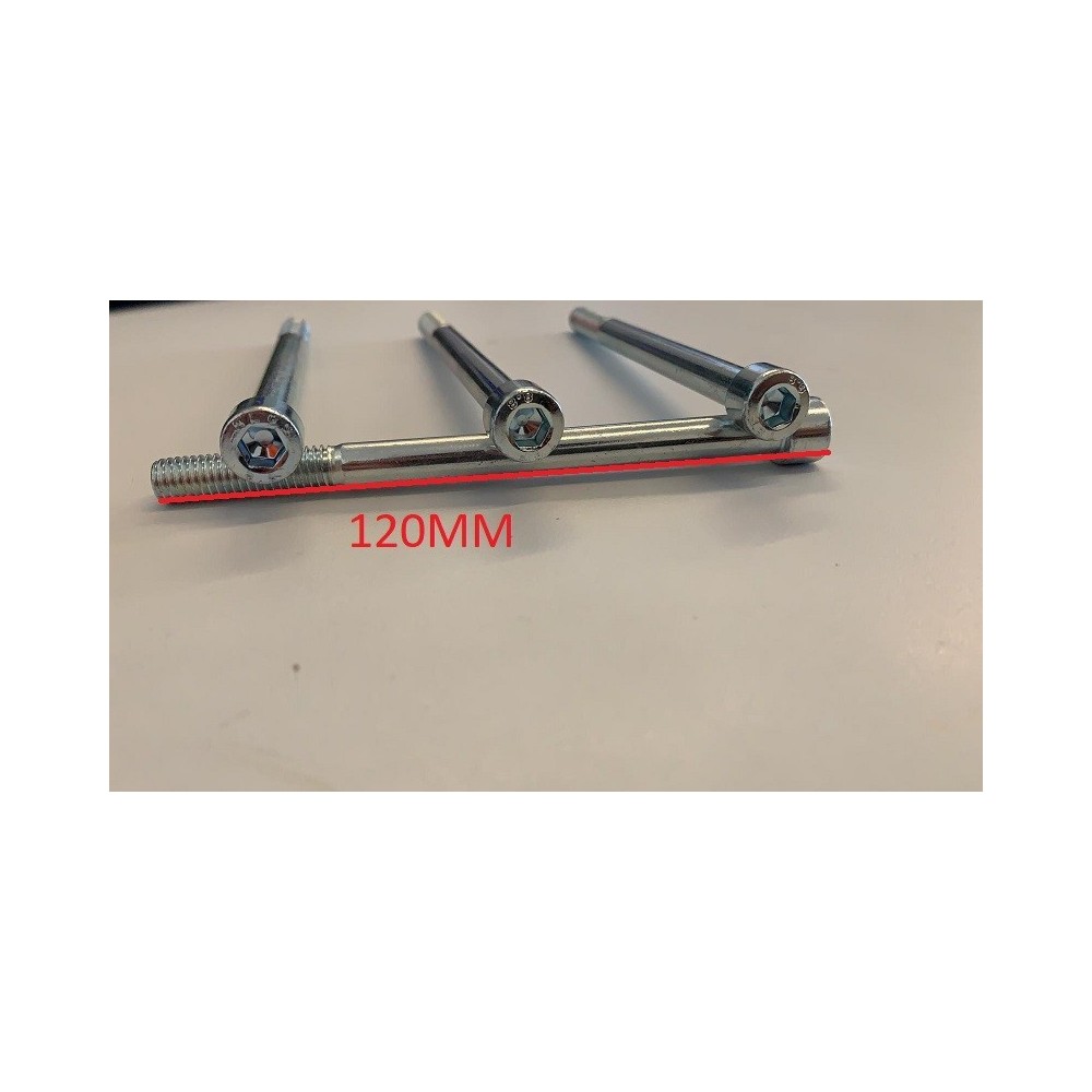 kit 4PZ PERNI SUPPORTI MANUBRIO 12cm M8 DADI BULLONI VITI FISSAGGIO