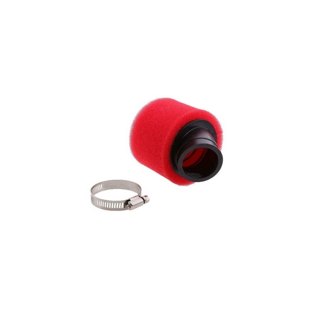 FILTRO ARIA IN SPUGNA ROSSO 48MM 45° PER CARBURATORE 28 NIBBI