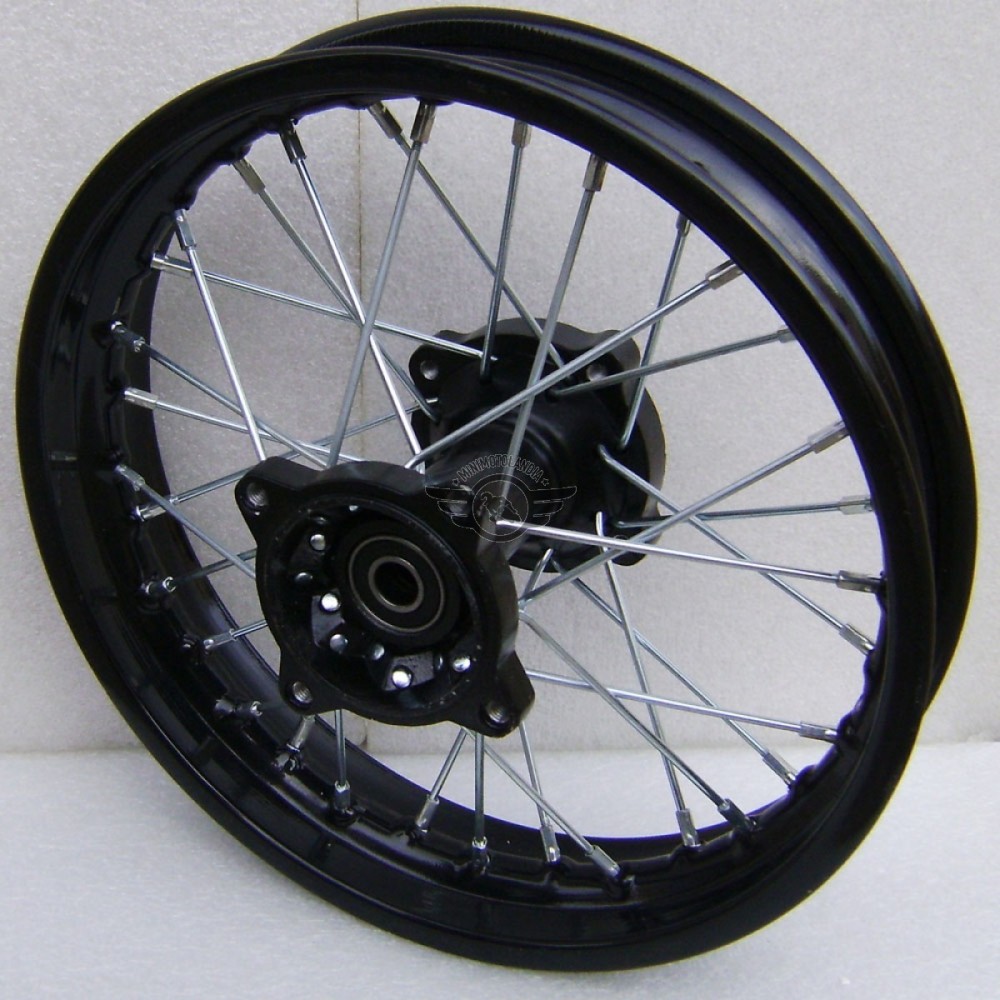 CERCHIO SDG KAYO BSE 12" PITBIKE POSTERIORE PERNO RUOTA DA 15mm 30 RAGGI PER GOMME 80/100-12