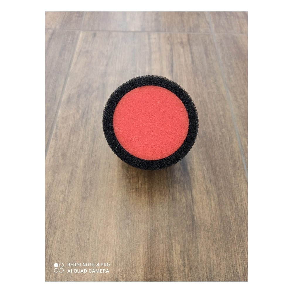 FILTRO ARIA IN SPUGNA NERO ROSSO 48MM 45° PER CARBURATORE 28 NIBBI