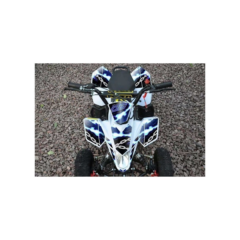 ADESIVI MINIQUAD FOX ROSSI BLU VERDI