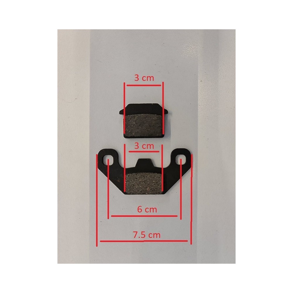 PASTIGLIE FRENO POSTERIORI PIT BIKE 90cc 110cc KAYO TS90 TSD110 14/12 12/10