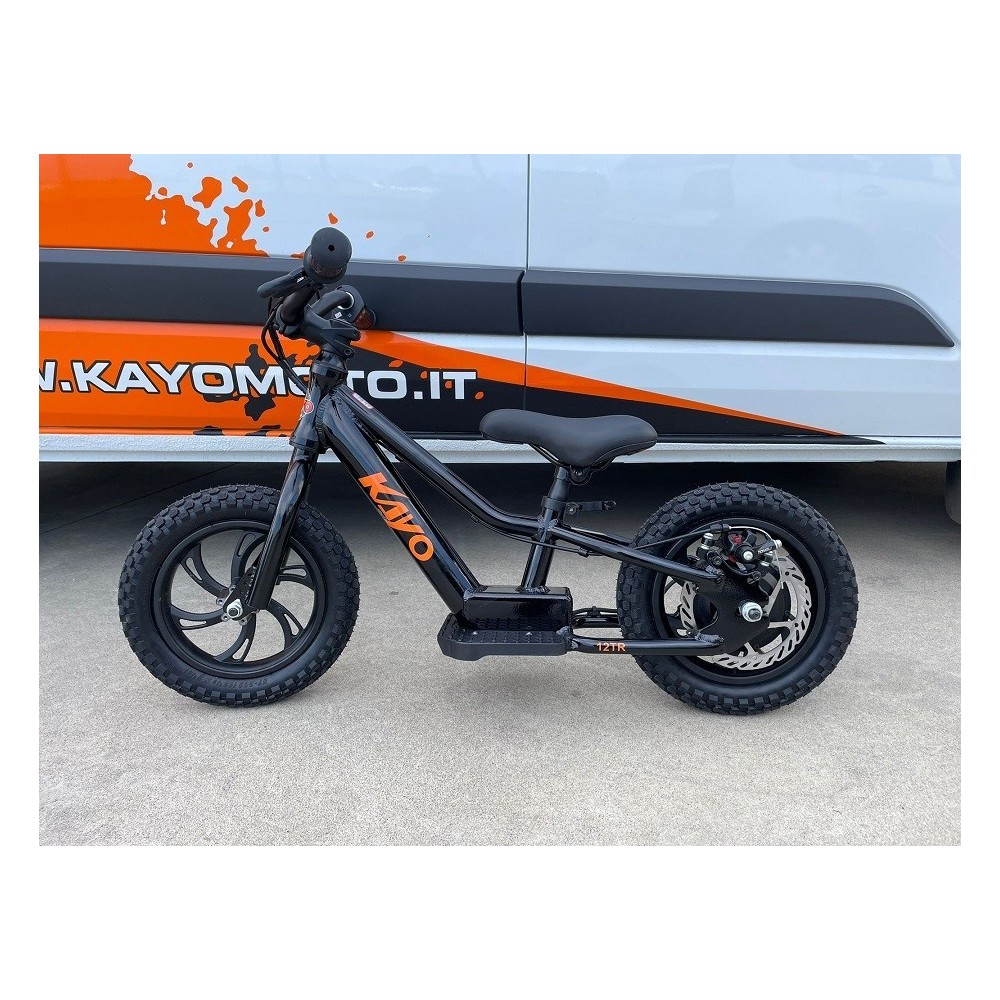 KAYO BALANCE BIKE BICI ELETTRICA SENZA PEDALI 12TR 120W 24V 2.6AH