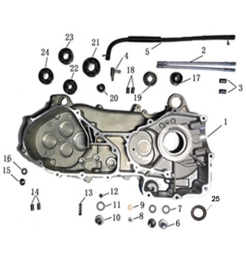 CUSCINETTO 6204 P6 INTERNO MOTORE PER QUAD KAYO AU180 180cc