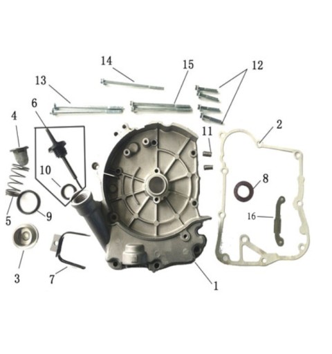 KIT REVISIONE TAPPO VITE CARTER OLIO MOTORE QUAD KAYO AU180 180cc