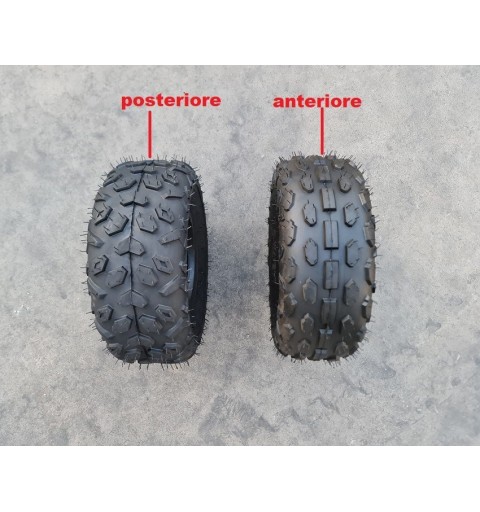 GOMMA ANTERIORE POSTERIORE 145/70-6 PER MINIQUAD QUAD MINIATV ATV 110cc