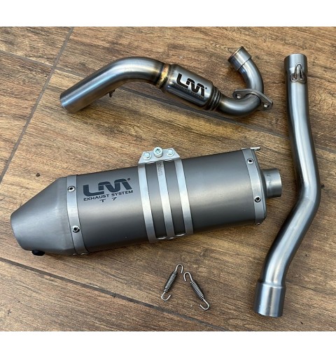 MARMITTA ARTIGIANALE COMPLETA LM PER SERIE KAYO TD SCARICO LM R8 RACING