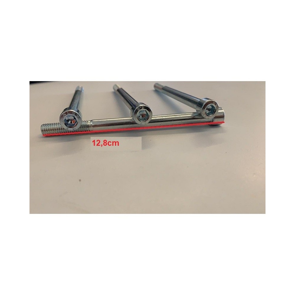 kit 4PZ PERNI SUPPORTI RISER MANUBRIO 12,8cm M8 DADI BULLONI VITI FISSAGGIO