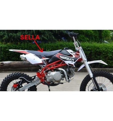 SELLA PIT BIKE SCORPION cross minicross pelle imbottita seduta moto