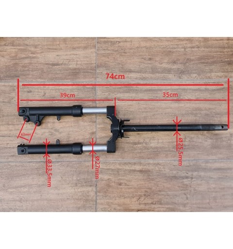 FORCELLE SOSPENSIONI ANTERIORI X MODELLO FRENI A DISCO - bici elettrica scooter sky II tipo z-tech