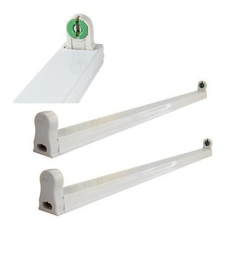 SUPPORTO PER TUBI NEON 60cm A LED - 220V INCLUSO SUPPORTI