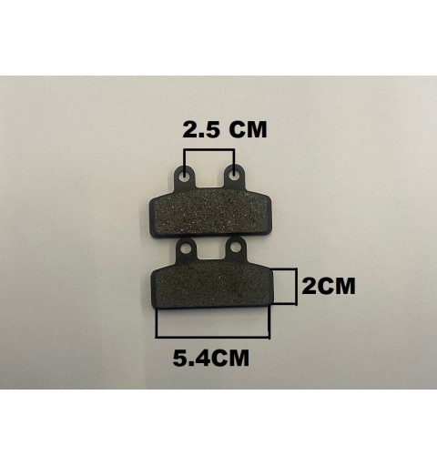 1CP PASTIGLIE FRENO ANTERIORI 2 FORI PER MINICROSS MORINI 50CC 2T