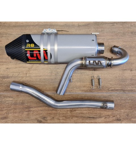 MARMITTA ARTIGIANALE COMPLETA LM PER SERIE KAYO TD SCARICO LM R8 RACING