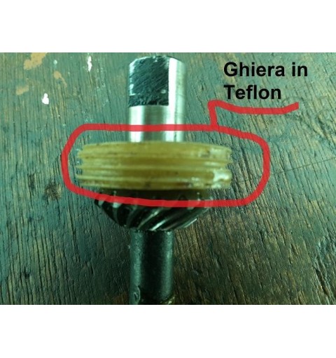 GHIERA IN TEFLON filetto senza fine pompa dell’olio FUNZIONE motosega decespugliatore