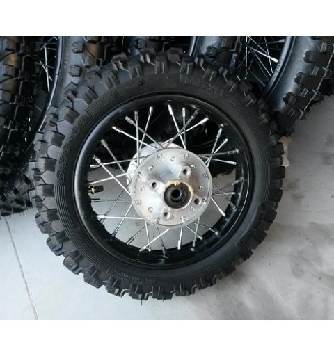 CERCHIO GOMMATO 10" 80/100-10 POSTERIORE PIT BIKE 110CC GOMMA 3.00x10 orion