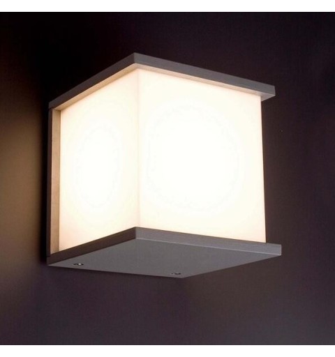 AF91008B LAMPADA APPLIQUE PLAFONIERA PARETE MURO ESTERNO INTERNO CON ATTACCO E27 LED