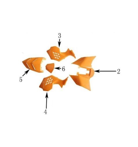 CARENE PLASTICHE MINIQUAD RAPTOR MINIATV QUAD