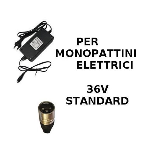 CARICA BATTERIE 36V MONOPATTINO ELETTRICO 220V CASA