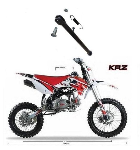 CAVALLETTO KRZ 125 PIT BIKE KAYO RUOTE 17-14 MOLLA LATERALE