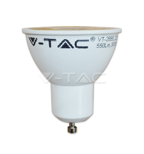 V-TAC 1673 Lampadina LED faretto 7W 4500K GU10 Plastica con Lenti Bianco naturale 110°