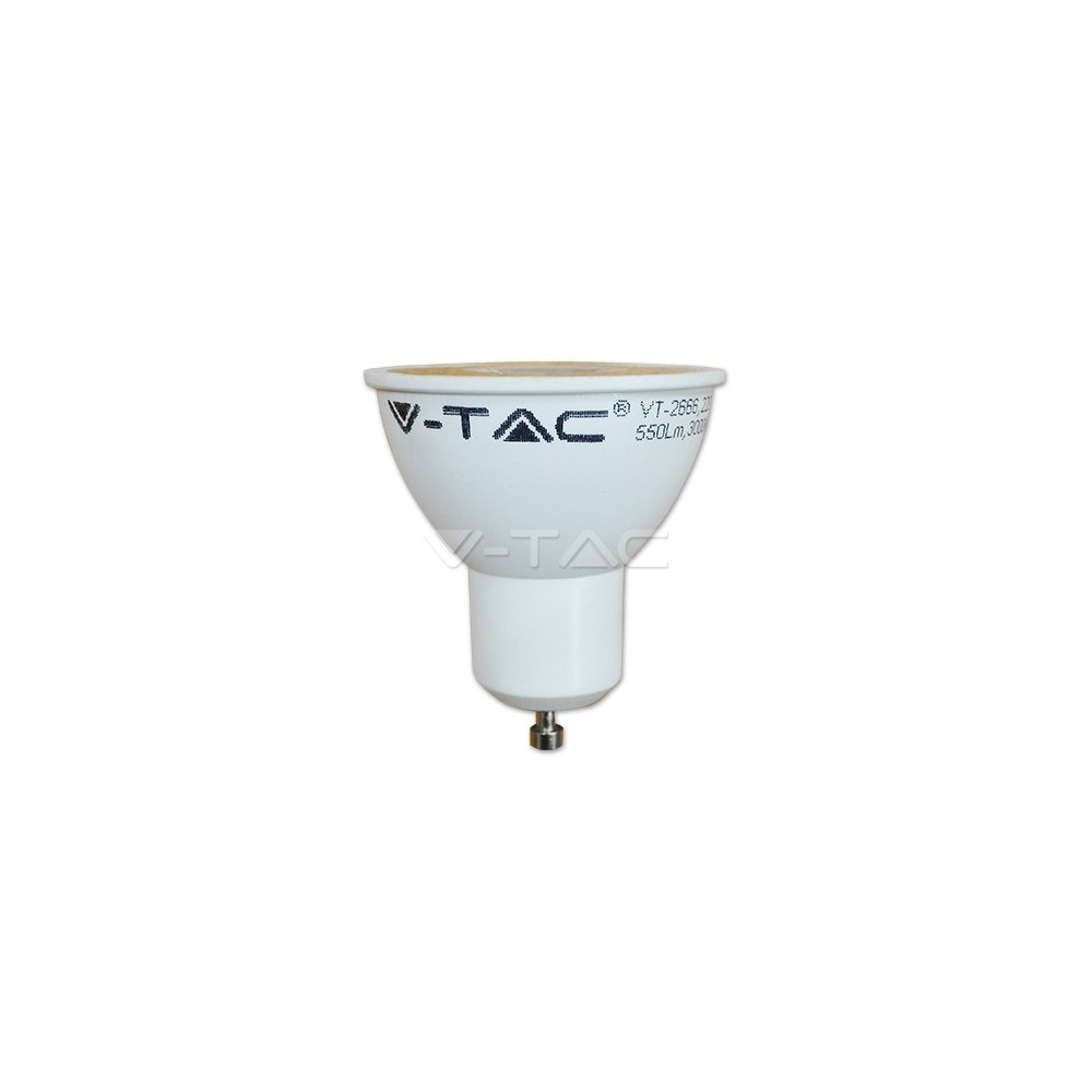 V-TAC 1673 Lampadina LED faretto 7W 4500K GU10 Plastica con Lenti Bianco naturale 110°