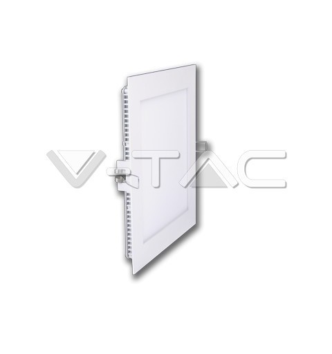 V-TAC 4864 lampada incasso slim faro 6W Pannello LED Premium QUADRATO bianco neutro 4500K