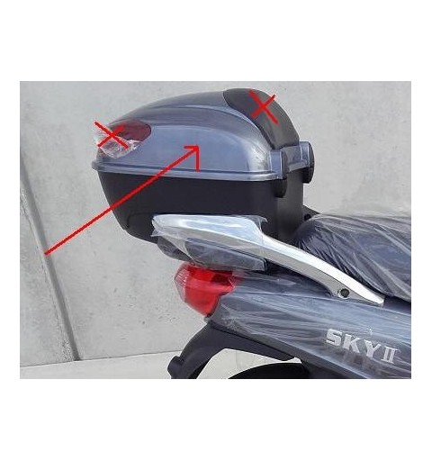 PLASTICA FRONTALE DEL FANALE - bici elettrica scooter sky II tipo z-tech