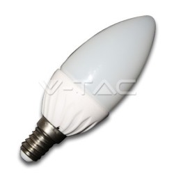 Lampadina LED a candela 4W E14 Bianco caldo