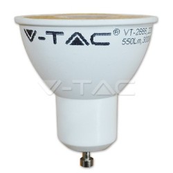 V-TAC 1673 Lampadina LED faretto 7W 4500K GU10 Plastica con Lenti Bianco naturale 110°