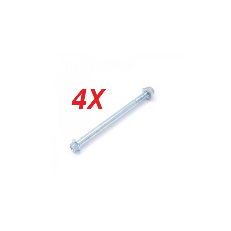 kit 4PZ PERNI SUPPORTI MANUBRIO 13cm 8mm DADI BULLONI VITI FISSAGGIO