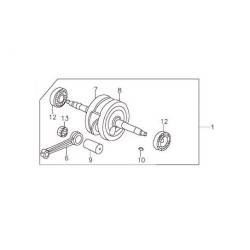 SET ALBERO 170cc - blocco motore pit bike krz 170 kayo 4 tempi