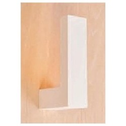 mw-8437 FARETTO LUCE RIFLESSA IN GESSO DA ESTERNO MURO LED 2W BIANCO CALDO