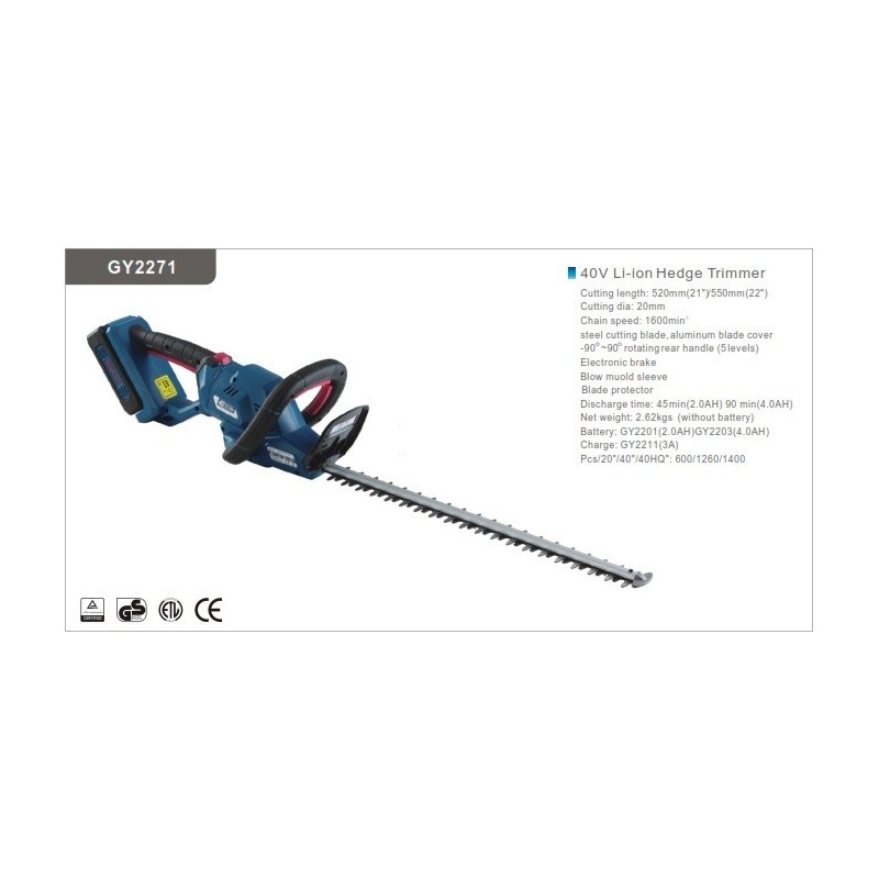 TAGLIASIEPI AF2271B ELETTRICO BATTERIA A LITIO 40V