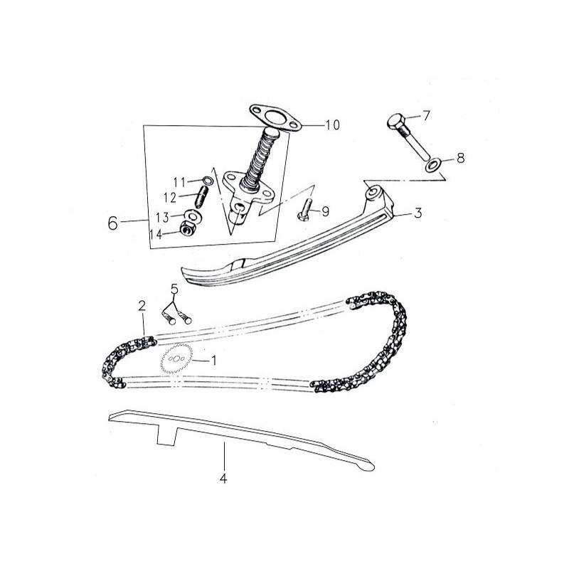 KIT DISTRIBUZIONE BLOCCO MOTORE YX160CC PIT BIKE KAYO