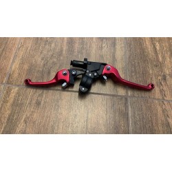 1 CP LEVA FRIZIONE LEVA FRENO PIT BIKE CNC ROSSO RACING