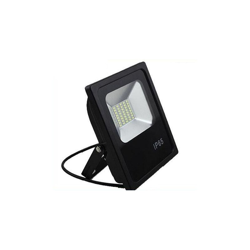 FARO ECO-BLACK 20W LED BIANCO 4000K 4500K NEUTRO PARI A 200W LAMPADA IP65 ESTERNO