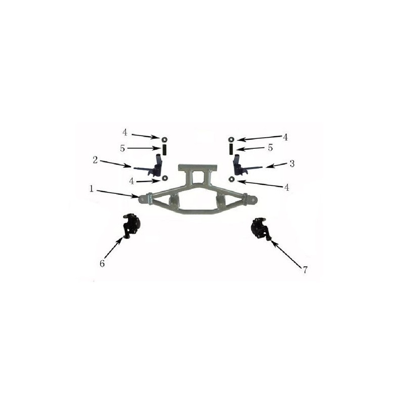 PERNO SUPPORTO MOZZO RUOTA CERCHIO 4" MINIQUAD RAPTOR 49CC 2 TEMPI MINIATV