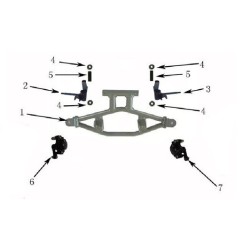 02PZ CUSCINETTO 6000Z DEL SUPPORTO MOZZO RUOTA CERCHIO 4" MINIQUAD RAPTOR 49CC 2 TEMPI MINIATV