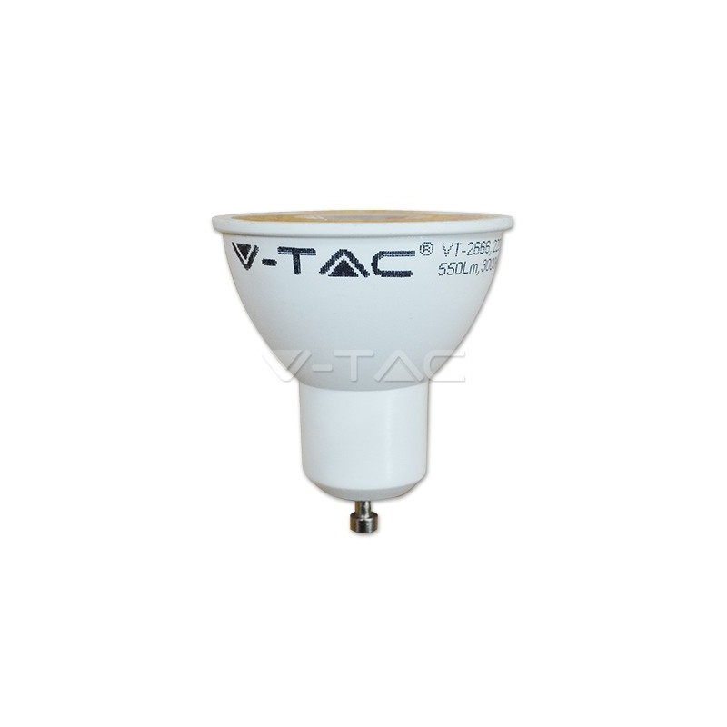 V-TAC 1673 Lampadina LED faretto 7W 4500K GU10 Plastica con Lenti Bianco naturale 110°