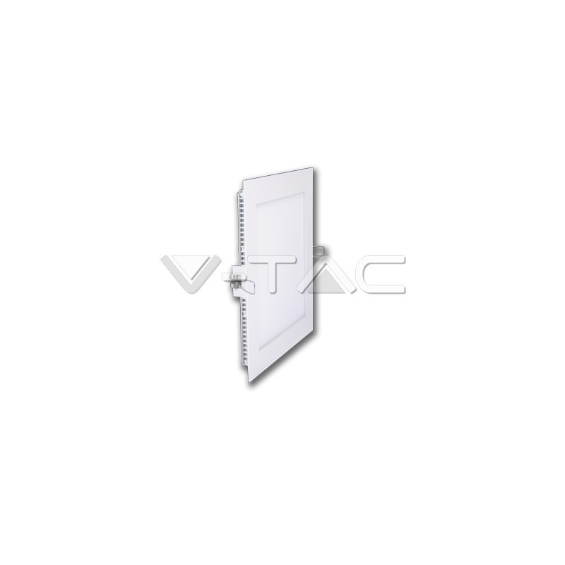 V-TAC 4864 lampada incasso slim faro 6W Pannello LED Premium QUADRATO bianco neutro 4500K